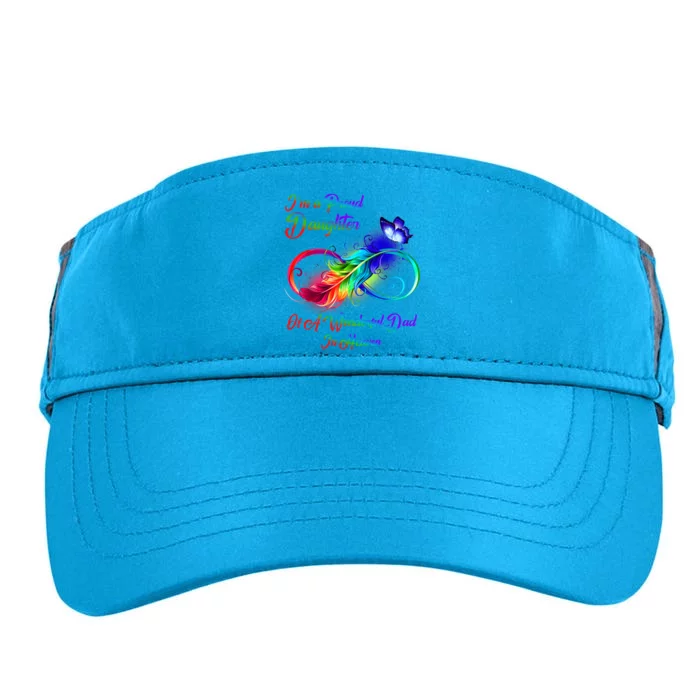 I'm A Proud Daughter Of A Wonderful Dad In Heaven Gift Adult Drive Performance Visor