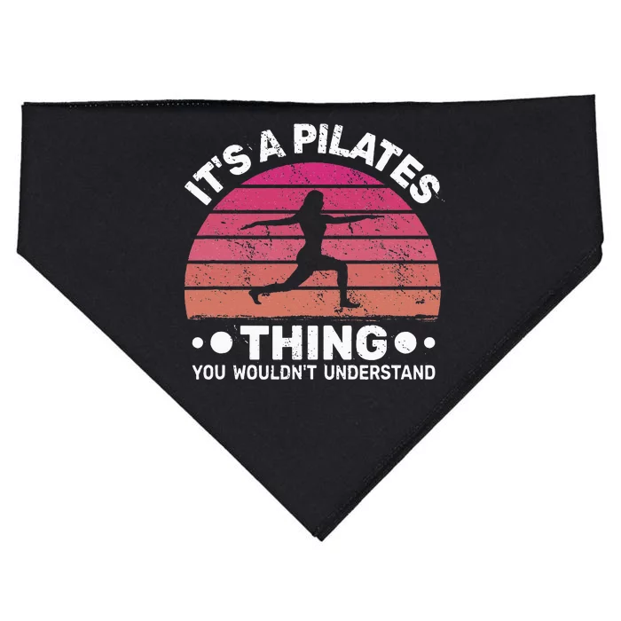 ItS A Pilates Thing For Women With Funny Sayings Fitness USA-Made Doggie Bandana