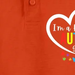 I'm A Proud Grandma Love Heart Autism Awareness Puzzle Dry Zone Grid Performance Polo