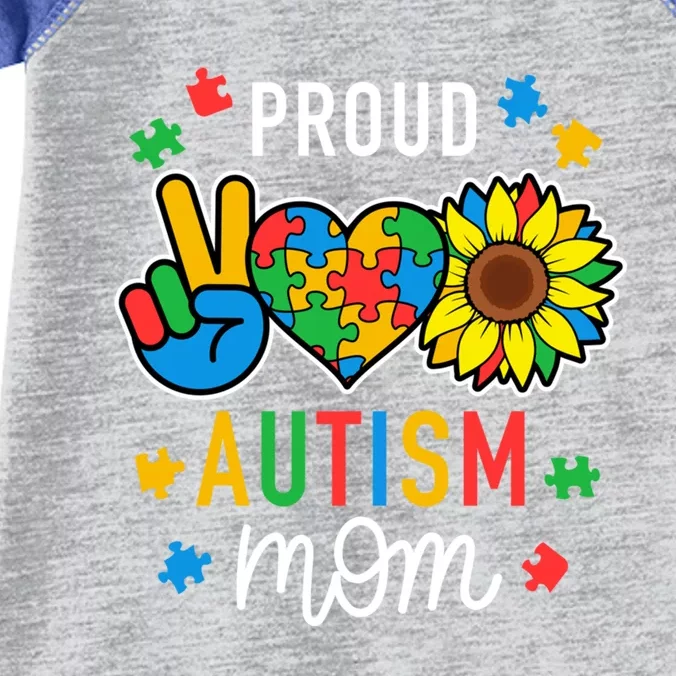 IM A Proud Autism Mom Autism Awareness For Mom Meaningful Gift Infant Baby Jersey Bodysuit