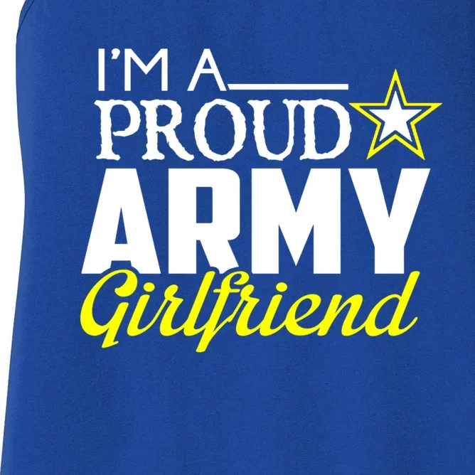 I'm A Proud Army Friend Design Military Friend Gift Women's Racerback Tank