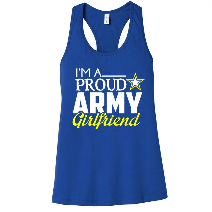 I'm A Proud Army Friend Design Military Friend Gift Women's Racerback Tank