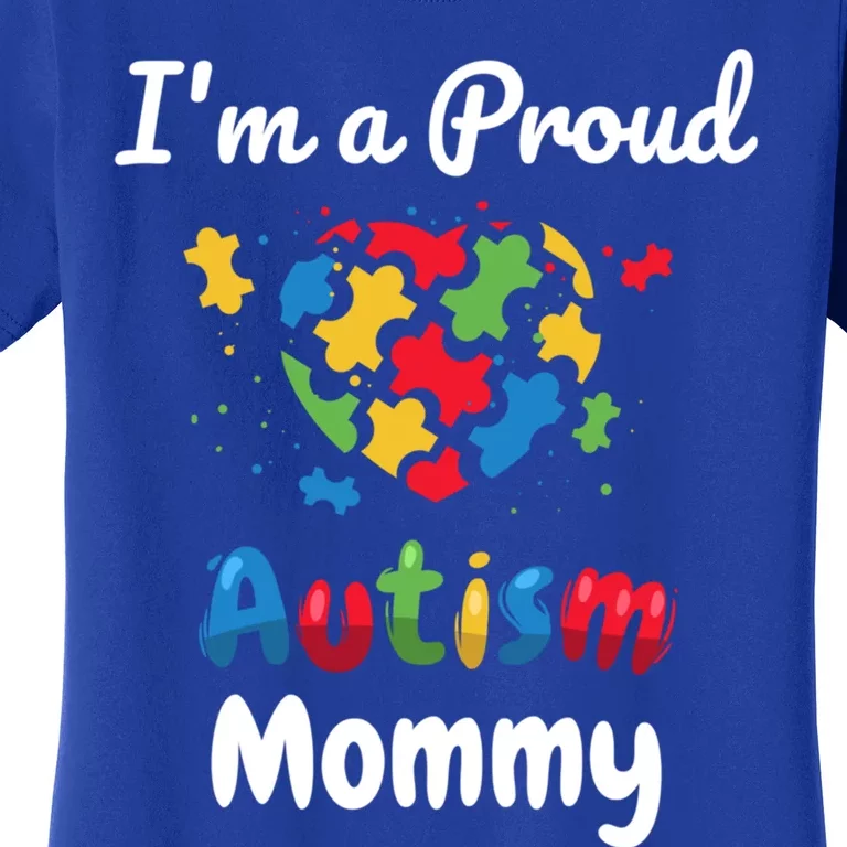 IM A Proud Autism Mommy Mother Mom Heart Gift Women's T-Shirt