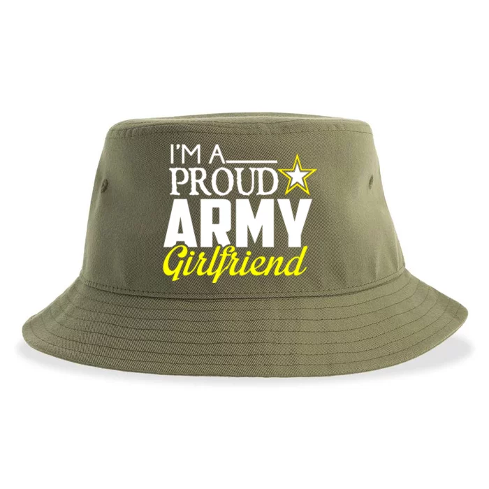 I'm A Proud Army Friend Gift Great Gift Military Friend Sustainable Bucket Hat