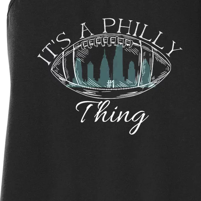 It's A Philly Thing Eagles Football Distressed Retro Women's Racerback Tank