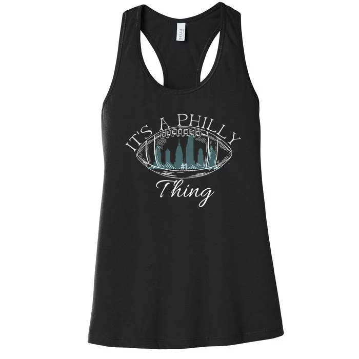 It's A Philly Thing Eagles Football Distressed Retro Women's Racerback Tank