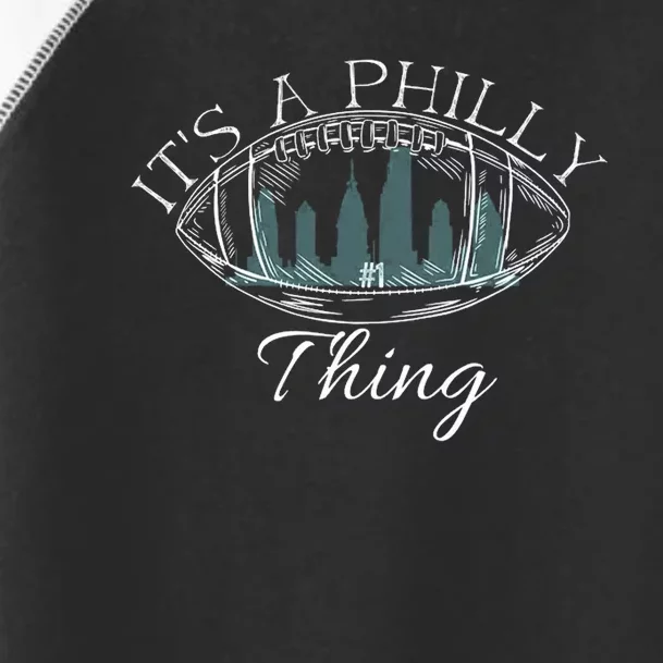 It's A Philly Thing Eagles Football Distressed Retro Toddler Fine Jersey T-Shirt