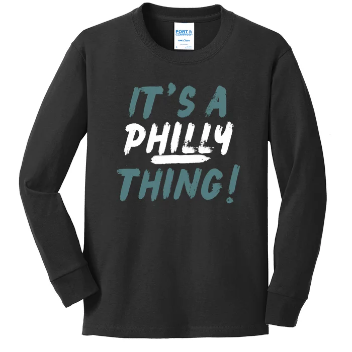 It's A Philly Thing Eagles Football Vintage Kids Long Sleeve Shirt