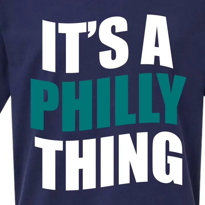 It's A Philly Thing Football Fan Sueded Cloud Jersey T-Shirt