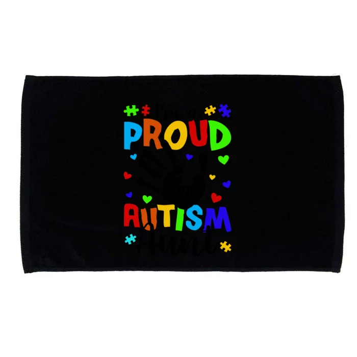 I'm A Proud Autism Aunt Autism Awareness Gift Microfiber Hand Towel