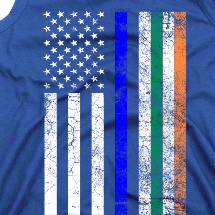 Irish American Police Cop Flag St Patrick's Day Gift Tank Top