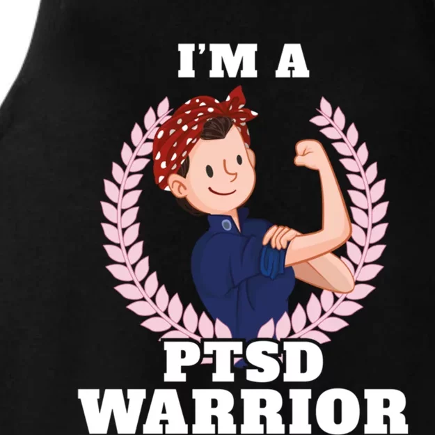 I'm A Ptsd Warrior Posttraumatic Stress Disorder Awareness Gift Ladies Tri-Blend Wicking Tank