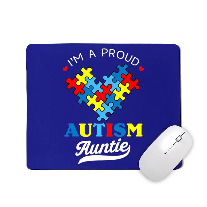 I'm A Proud Autism Auntie Autism Awareness Funny Gift Mousepad