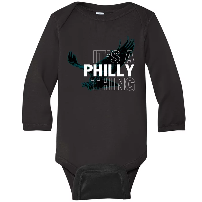 It's A Philly Thing Football Fan Baby Long Sleeve Bodysuit