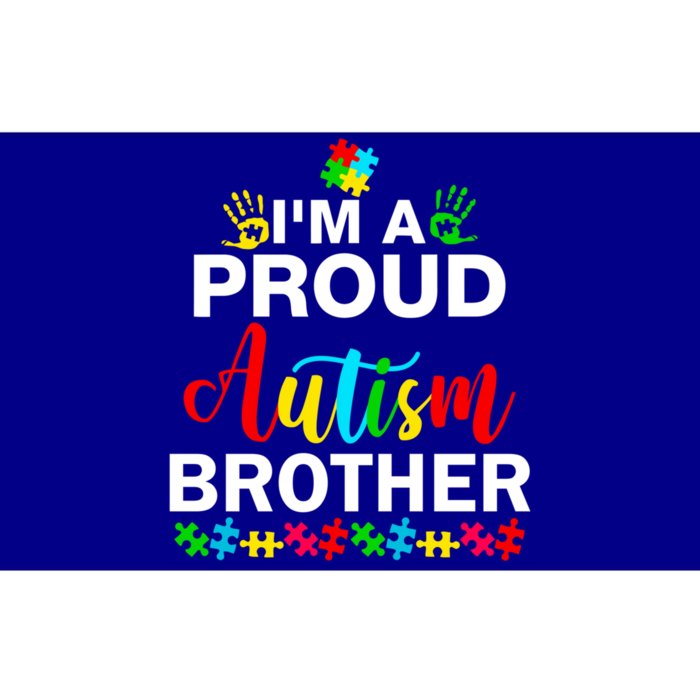 I'm A Proud Autism Brother Autism Awareness Costume Funny Gift Bumper Sticker