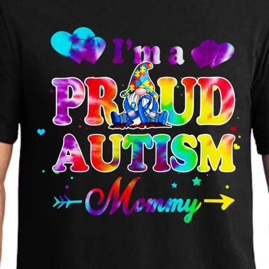 I'm A Proud Autism Mommy Tie Dye Gnome Meaningful Gift Pajama Set