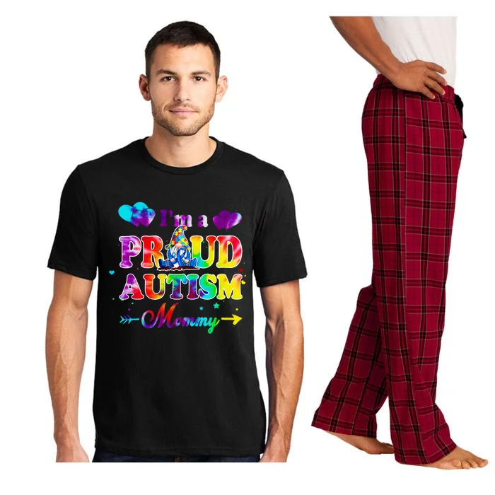 I'm A Proud Autism Mommy Tie Dye Gnome Meaningful Gift Pajama Set