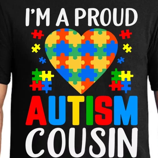 I'm A Proud Autism Cousin Autism Gift Pajama Set