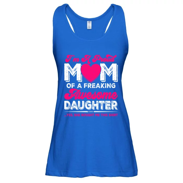 Im A Proud Mom From Daughter Funny Mothers Day Funny Gift Ladies Essential Flowy Tank