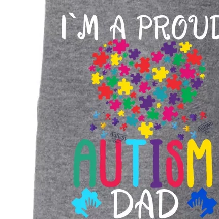 I'm A Proud Autism Dad Gift Autism Awareness Great Gift Doggie 3-End Fleece Hoodie