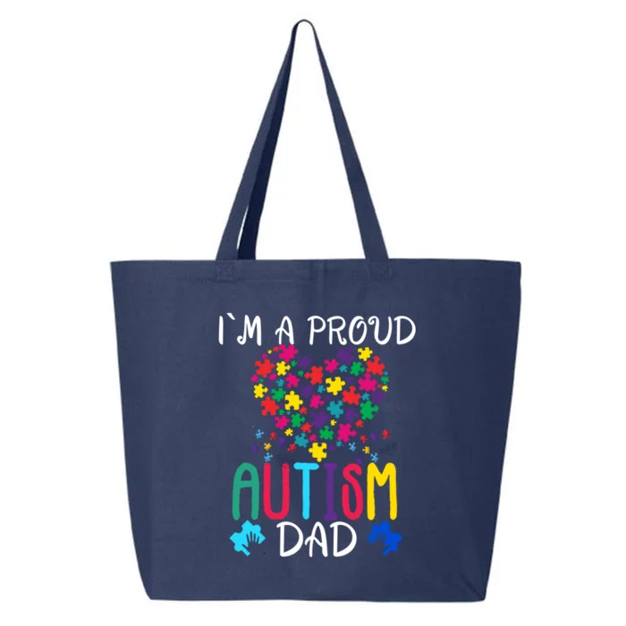 I'm A Proud Autism Dad Gift Autism Awareness Great Gift 25L Jumbo Tote