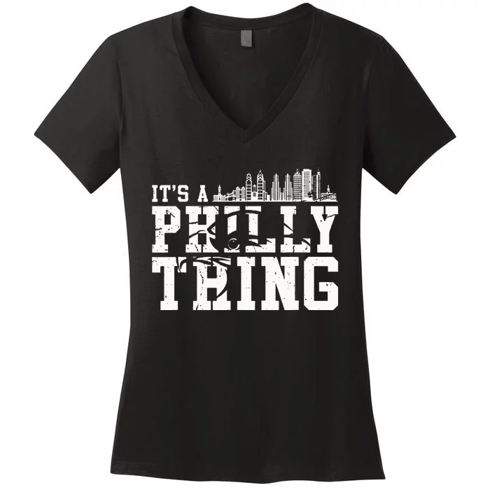 It's A Philly Philly Thing Funny Novelty Women's V-Neck T-Shirt