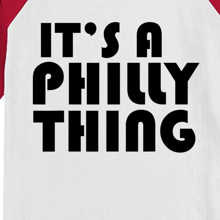 It's A Philly Thing Philadelphia Football Kids Colorblock Raglan Jersey