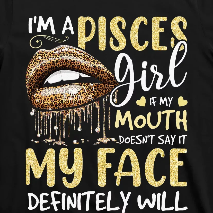 I'm A Pisces Leopard Printed Birthday T-Shirt