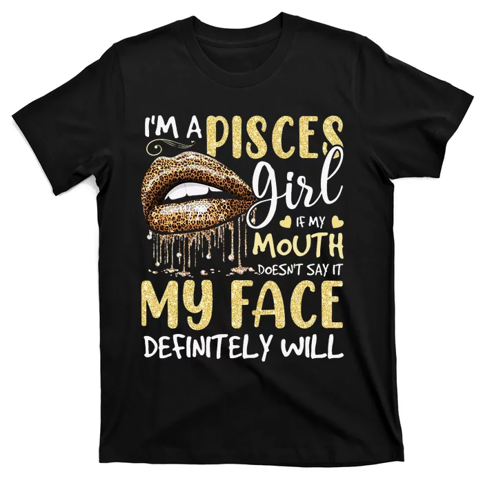 I'm A Pisces Leopard Printed Birthday T-Shirt