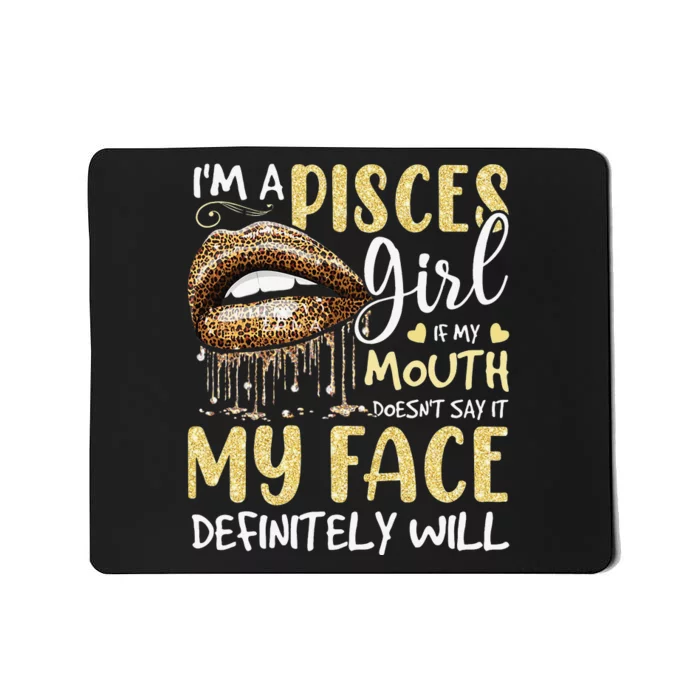 I'm A Pisces Leopard Printed Birthday Mousepad