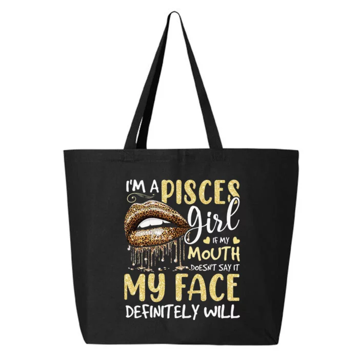 I'm A Pisces Leopard Printed Birthday 25L Jumbo Tote