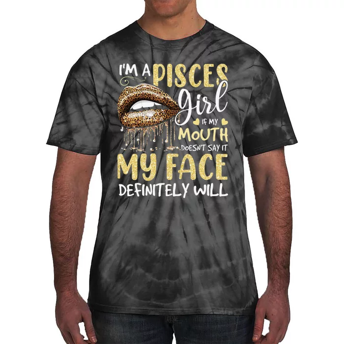 I'm A Pisces Leopard Printed Birthday Tie-Dye T-Shirt