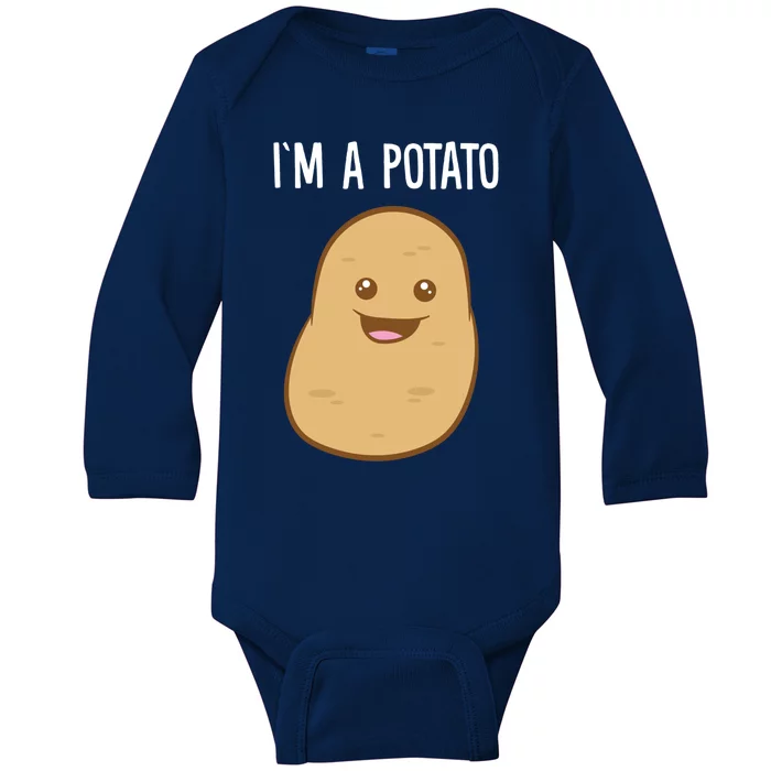 Im A Potato Gift Baby Long Sleeve Bodysuit