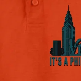 It's A Philly Thing Philadelphia City Skyline Dry Zone Grid Performance Polo