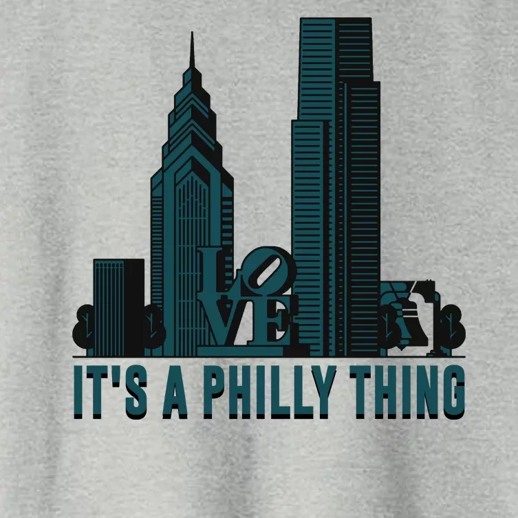 It's A Philly Thing Philadelphia City Skyline Women's Crop Top Tee