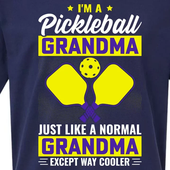 I'm A Pickleball Grandma Just Like A Normal Grandma Except Way Cooler Sueded Cloud Jersey T-Shirt