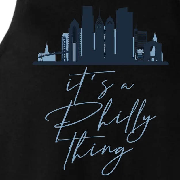 Its A Philly Thing Philadelphia City Ladies Tri-Blend Wicking Tank