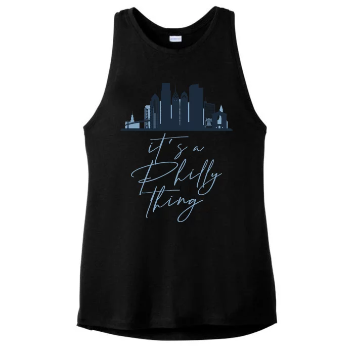 Its A Philly Thing Philadelphia City Ladies Tri-Blend Wicking Tank