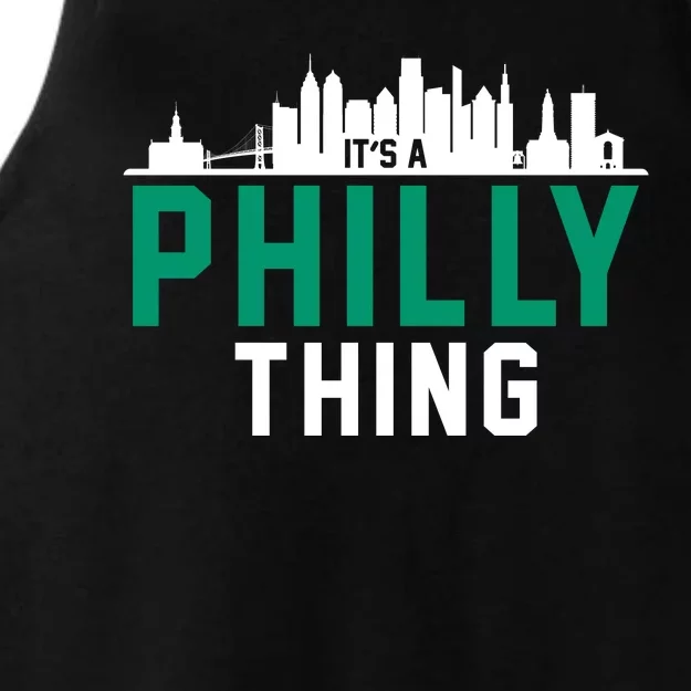 It's A Philly Thing City Skyline Pride Ladies Tri-Blend Wicking Tank