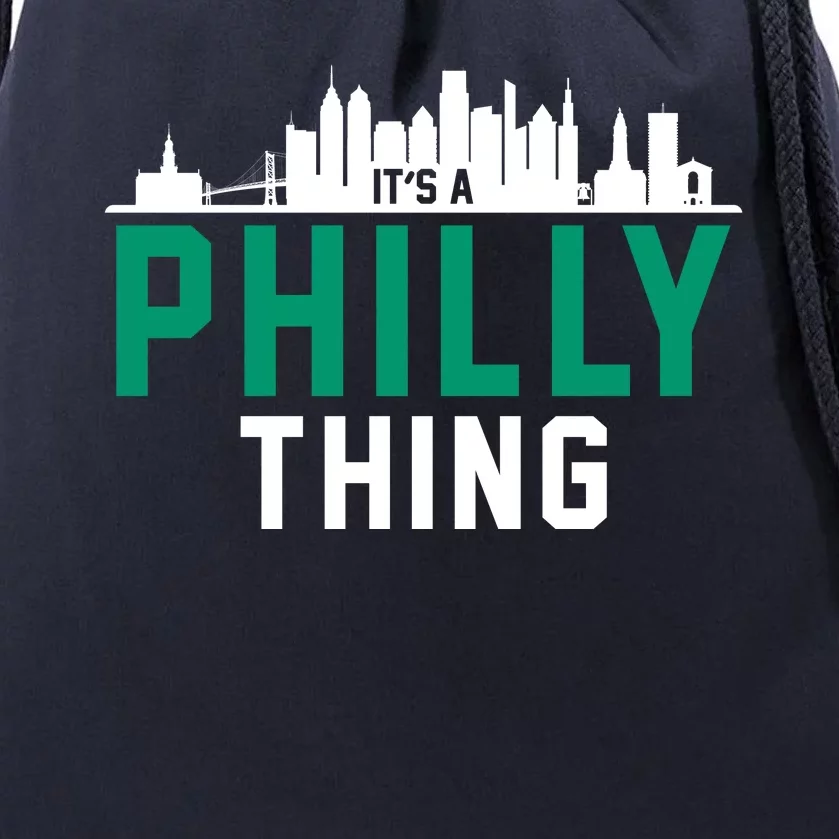 It's A Philly Thing City Skyline Pride Drawstring Bag