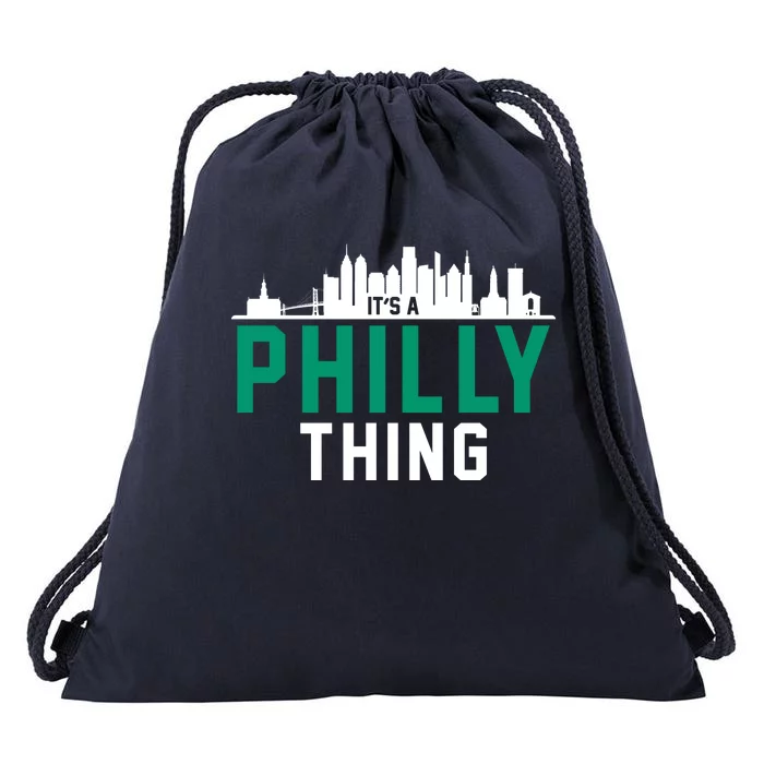 It's A Philly Thing City Skyline Pride Drawstring Bag