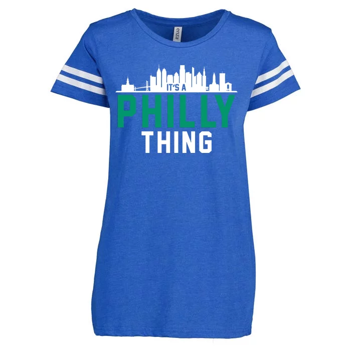 It's A Philly Thing City Skyline Pride Enza Ladies Jersey Football T-Shirt