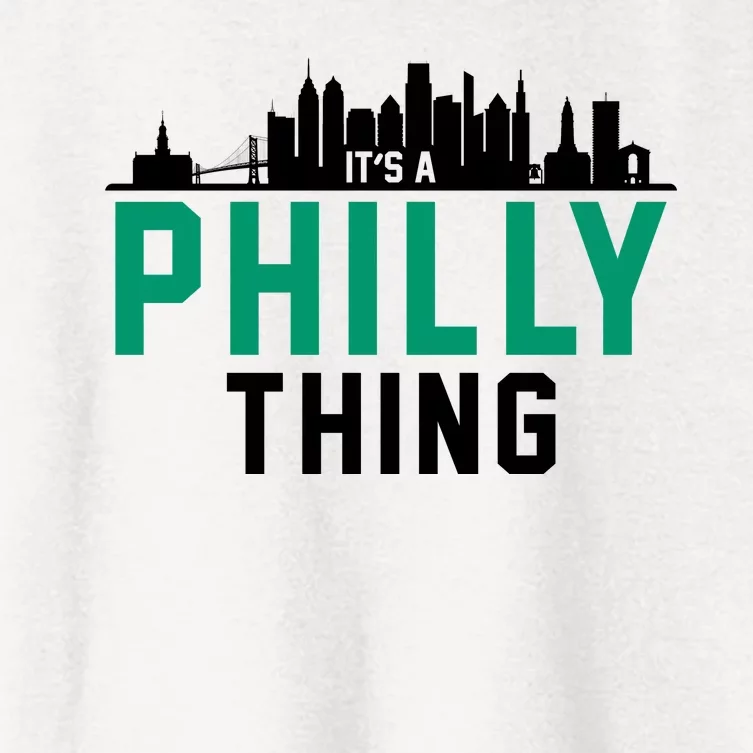 It's A Philly Thing City Skyline Pride Women's Crop Top Tee