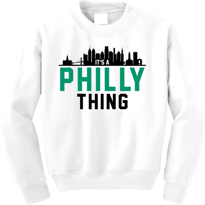 It's A Philly Thing City Skyline Pride Kids Sweatshirt