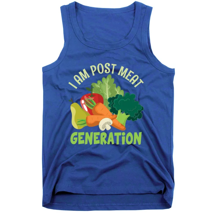 I Am Post Meat Generation Veggie Funny Veganism Gift Tank Top