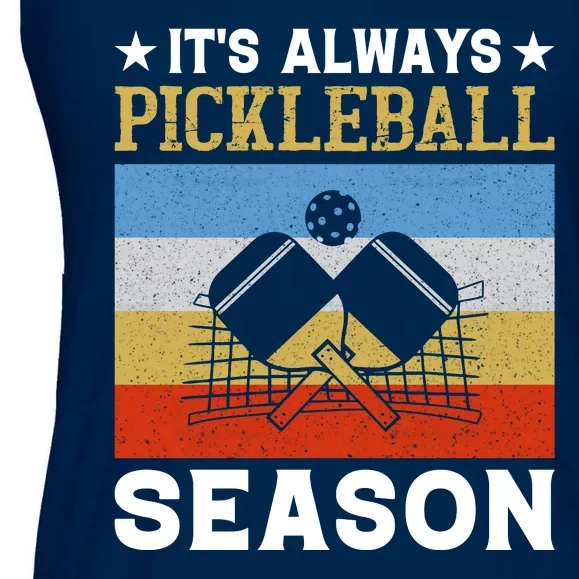 It's Always Pickleball Season Funny Pickleball Ladies Essential Flowy Tank