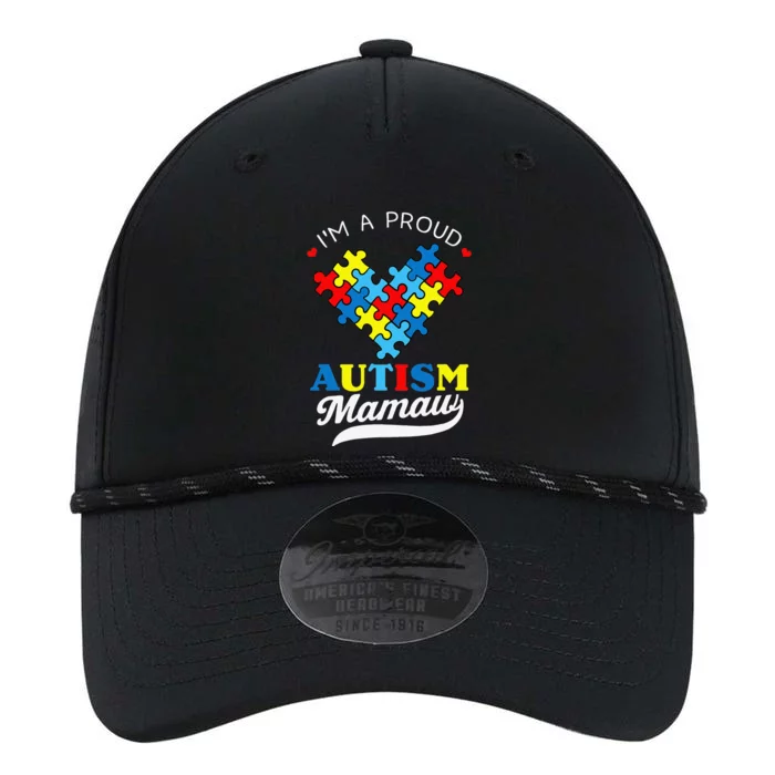 I'm A Proud Mamaw Autism Awareness Heart Autistic Grandchild Performance The Dyno Cap