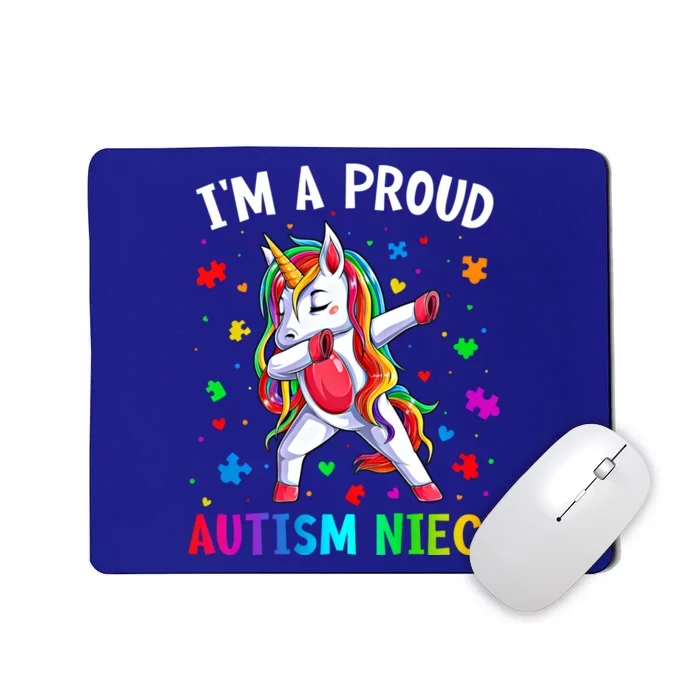 IM A Proud Autism Niece Dabbing Unicorn Autism Puzzle Piece Cute Gift Mousepad