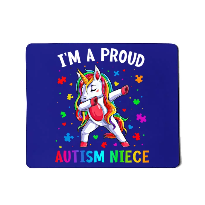 IM A Proud Autism Niece Dabbing Unicorn Autism Puzzle Piece Cute Gift Mousepad