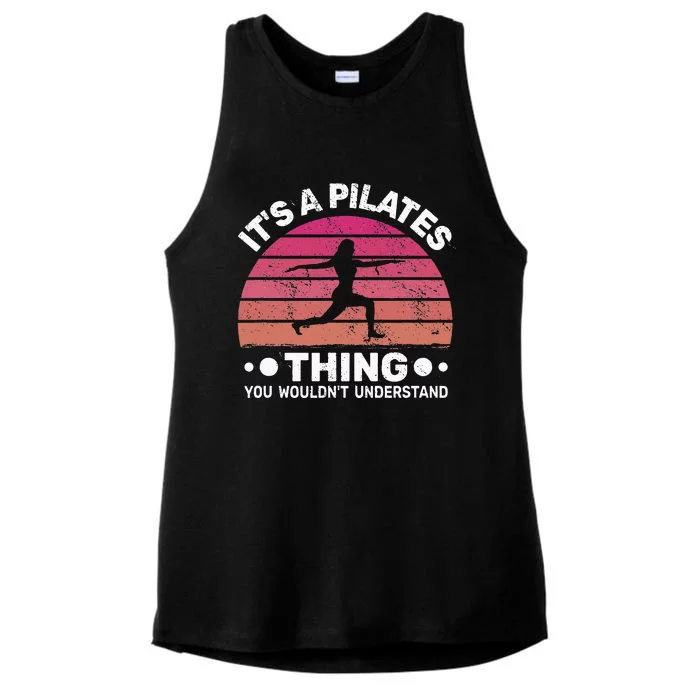 ItS A Pilates Thing For Women With Funny Sayings Fitness Ladies Tri-Blend Wicking Tank